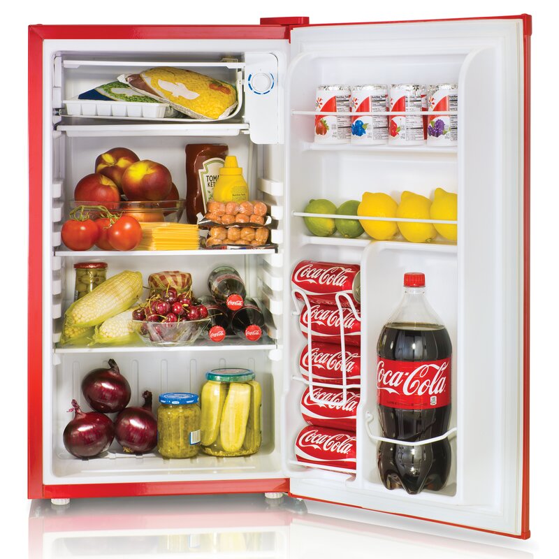 Nostalgia Electrics Coca-Cola Series 3.2 cu. ft. Compact Refrigerator ...