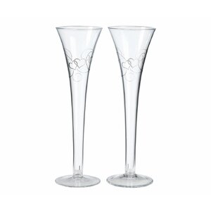 Double Heart Champagne Flute (Set of 2)