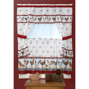 Bowman 5 Piece Top of the Morning Cottage Window Curtain Set