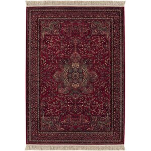Emory All Over Center Cranberry Red Area Rug