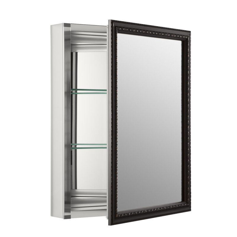 K 2967 Br1 Kohler 20 X 26 Wall Mount Mirrored Medicine Cabinet 20 X 26 Wall Mount Mirrored Medicine Cabinet With Door