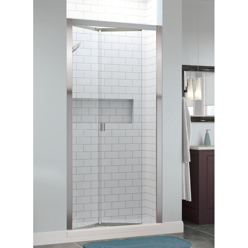 Basco Infinity Bifold 33 X 72 Folding Semi Frameless Shower Door Infinity Bifold 33 X 72 Folding Semi Frameless Shower Door