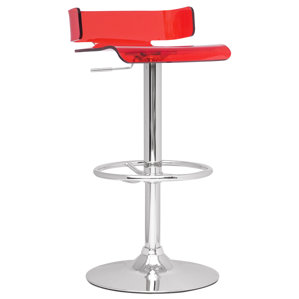 Adjustable Height Swivel Bar Stool by Chintaly Imports