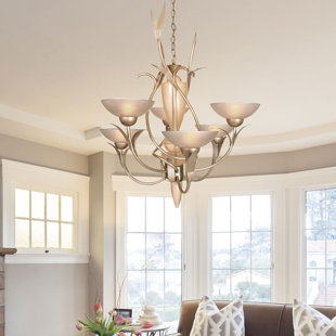 Triarch Lighting Acrylic Ceiling Chandelier Wayfair Nebeker 6 Light Shaded Chandelier
