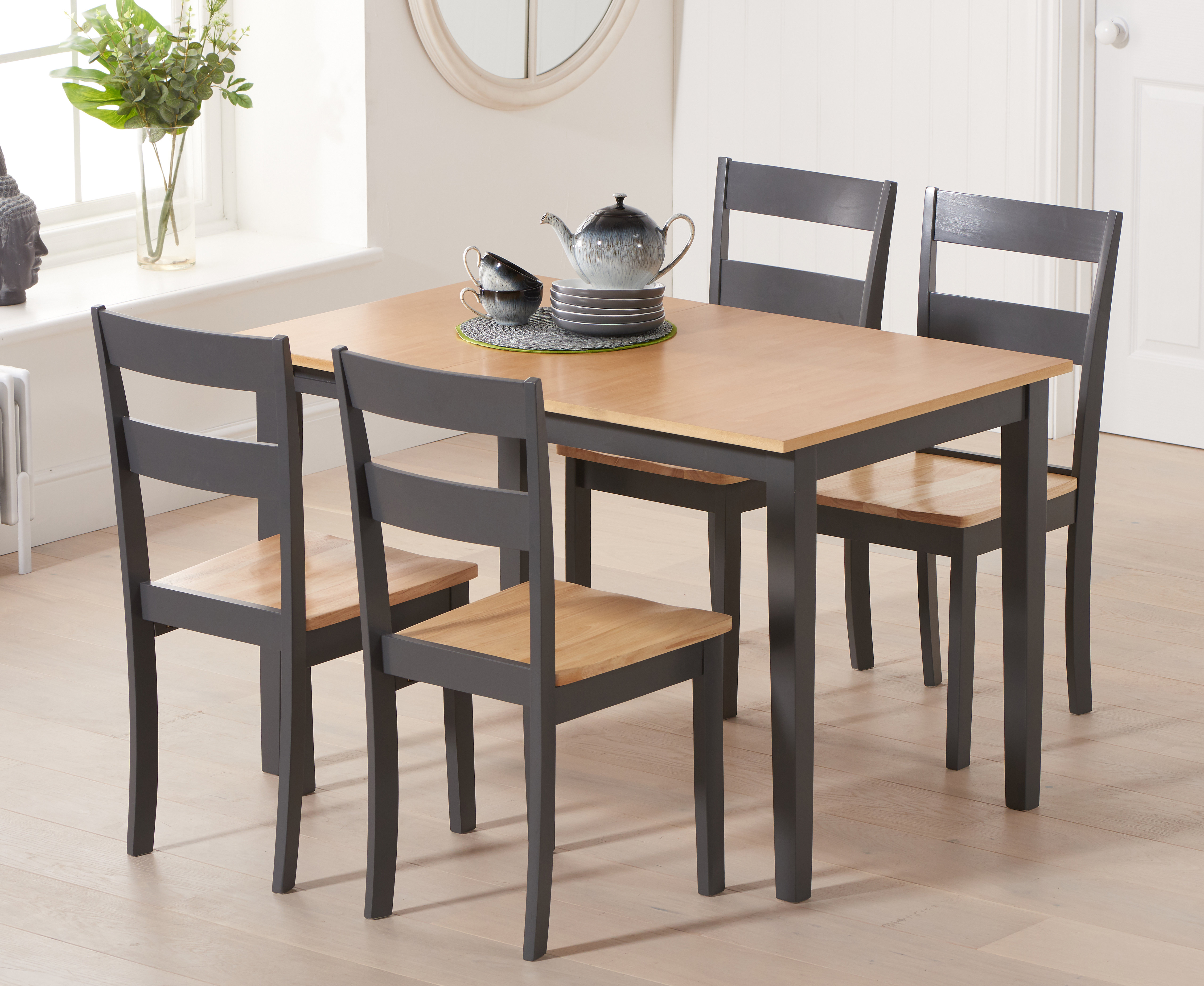 Beckville Folding Dining Set With 4 Chairs