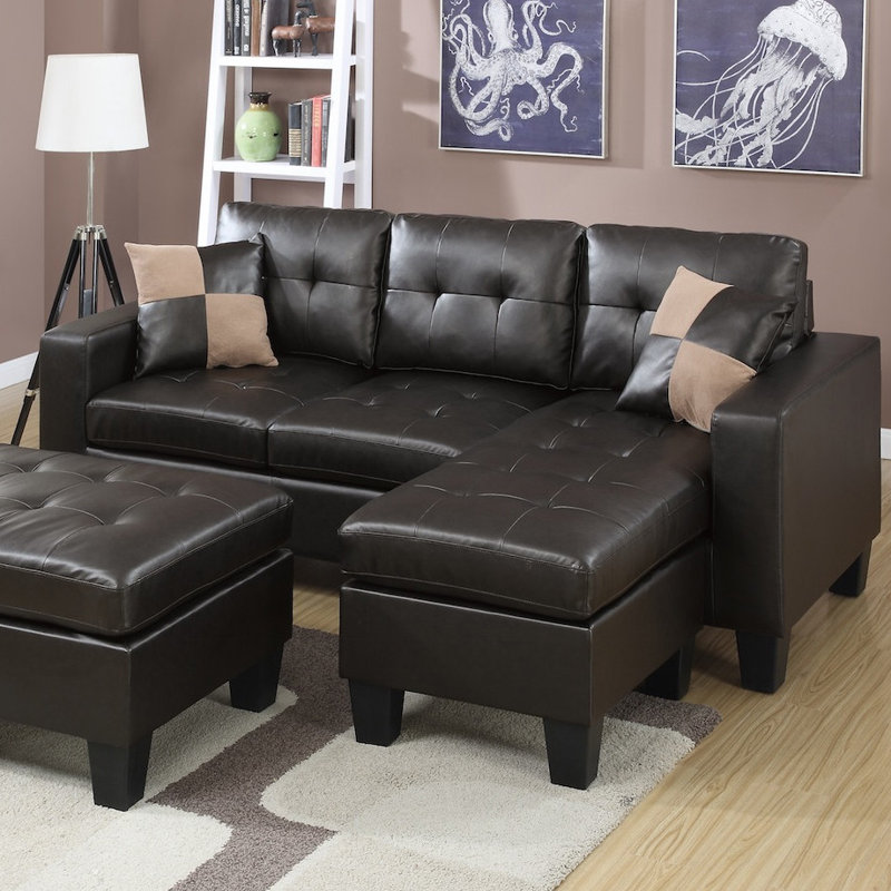 Infini Furnishings Reversible Sectional & Reviews Wayfair
