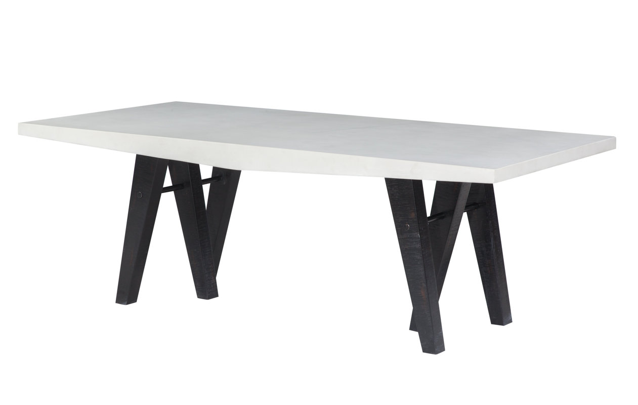 Everly Quinn Concrete Dining Table Reviews Wayfair Concrete Dining Table