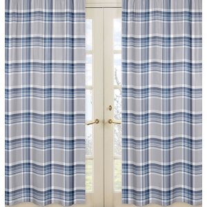 Plaid Curtain Panels (Set of 2)