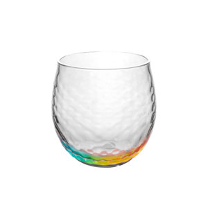 Ellicottville Kaleidoscope Plastic 13.3 oz. All Purpose Glass (Set of 6)