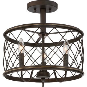 Gold Hill 3-Light Semi Flush Mount