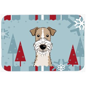 Wire Haired Fox Terrier Kitchen/Bath Mat