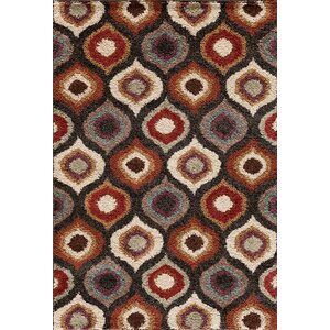 Hamilton Black/Red Area Rug