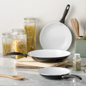 Wayfair Basics 3 Piece Nonstick Ceramic Frying Pan Set