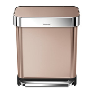 Stainless Steel 8 Gallon Step On Trash Can