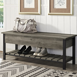 Uwharrie Natural Wood Bench Wayfair Savon Open Top Wood Storage Bench