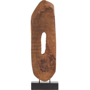 Log Slice on Stand Sculpture