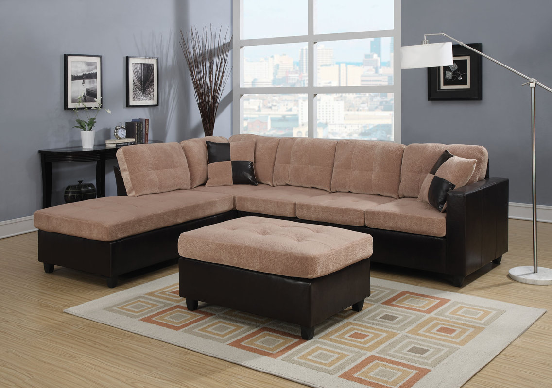 Acme Furniture Milano Reversible Sectional Reviews Wayfair Milano Reversible Sectional