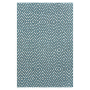 Hand Woven Blue Indoor/Outdoor Area Rug