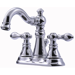 Victorian Series Centerset Bathroom Faucet with Double Handles
