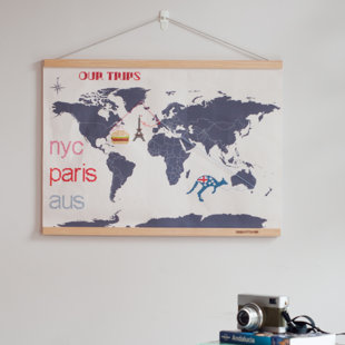 Steel World Map Wall Decor Wayfair Cross Sch Wall Décor