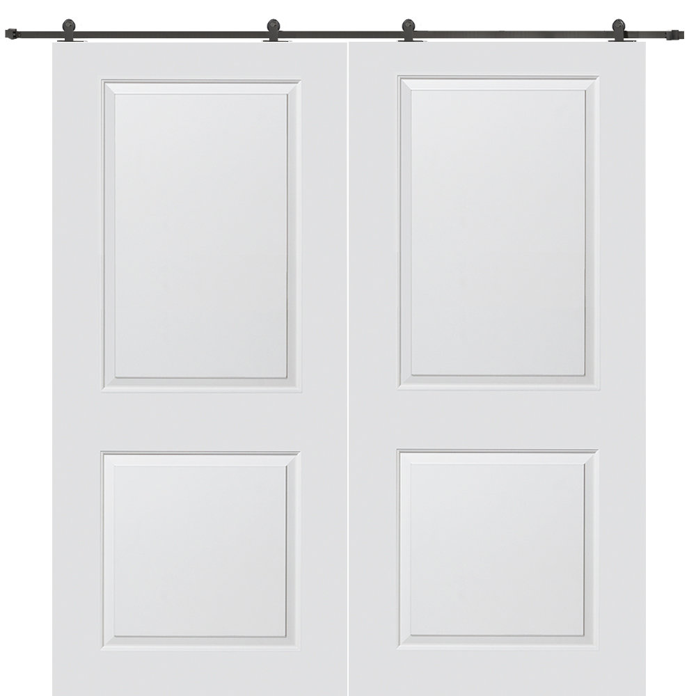 Verona Home Design Paneled Manufactured Wood Primed Carrara Barn