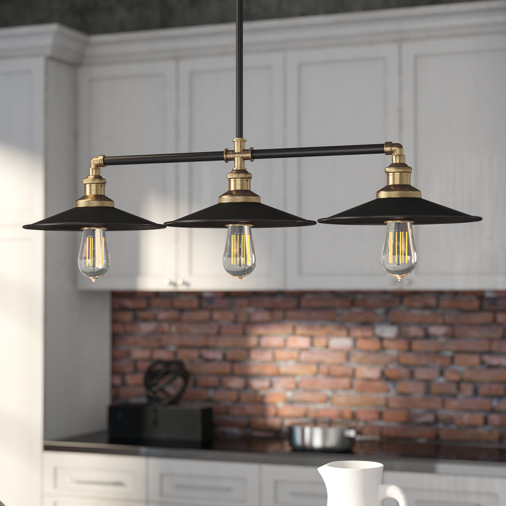 Edison Bulb Fixtures You Ll Love Wayfair Ca Dobson 3 Light Kitchen Island Pendant