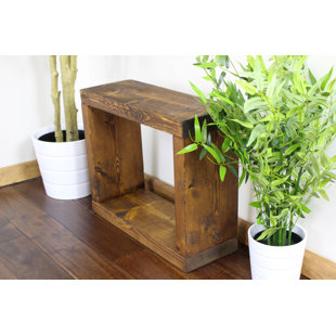 Cube Side Table With Storage Wayfair Co Uk Deseret Rustic Single Cube Side Table With Storage