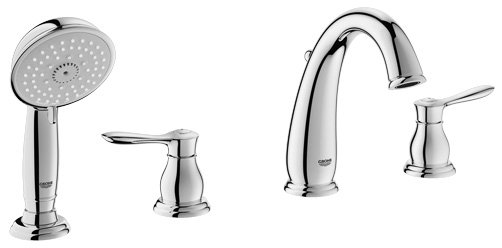 Grohe Parkfield Deck Mounted Roman Tub Faucet with Handshower ... Grohe Parkfield Deck Mounted Roman Tub Faucet with Handshower ...