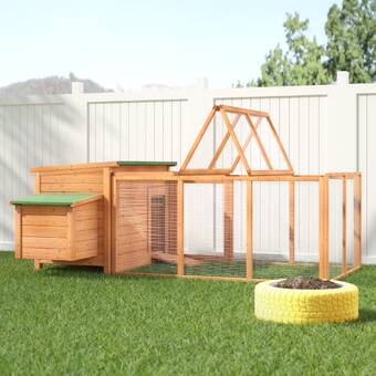 Archie Oscar Freddy Chicken Coop With Chicken Runnesting Box