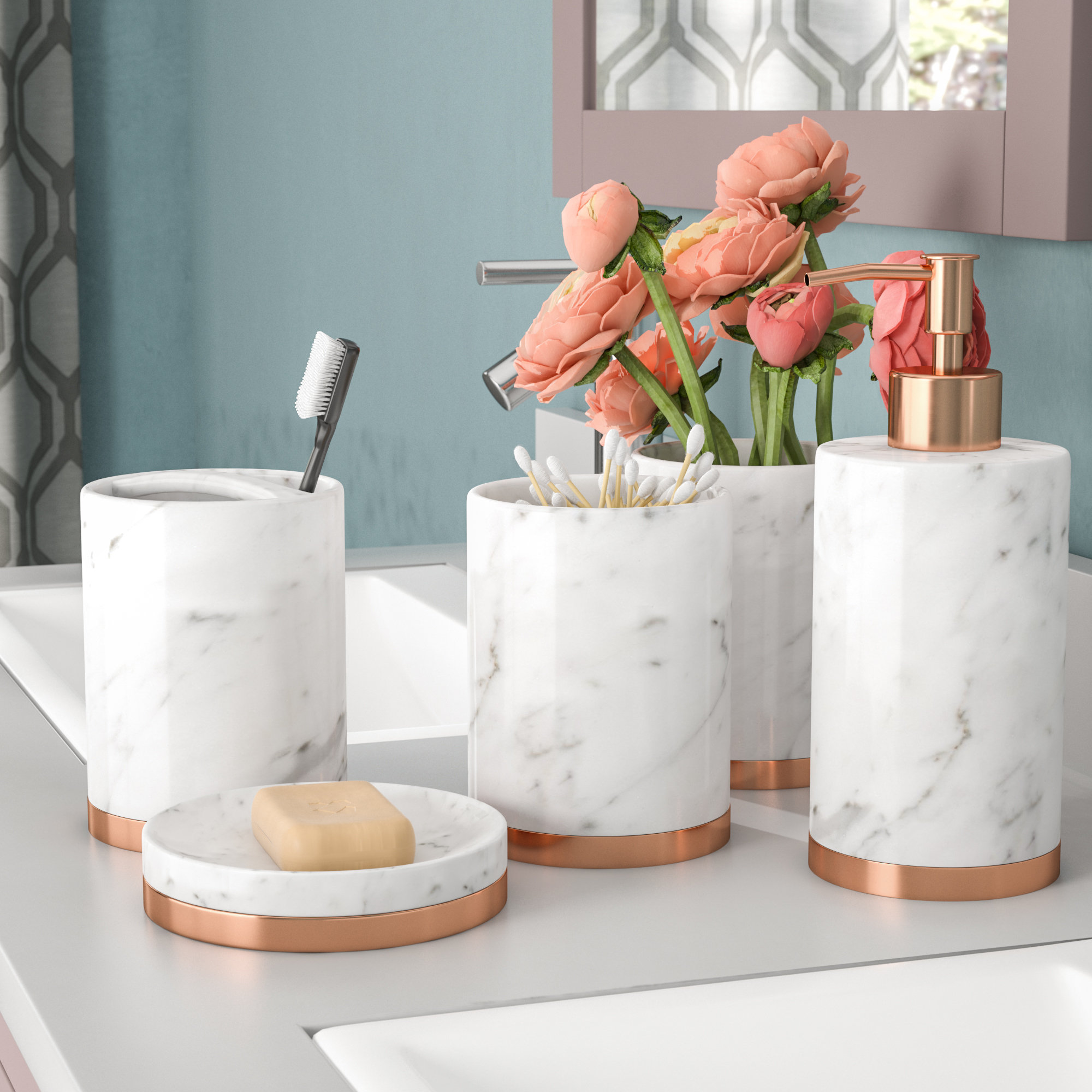 Joss Main Essentials Bathroom Accessory Set Reviews