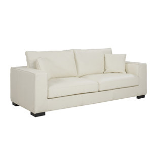 Large Oversized Couches Wayfair Leka Large Modern Top Grain Leather Sofa