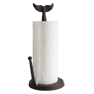 Iron Paper Towel Napkin Holders You Ll Love Wayfair Cast Iron Whale Tail Free Standing Paper Towel Holder