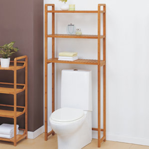Over The Toilet Storage Cabinets Wayfair Berenice 28 W X 66 5 H Over The Toilet Storage