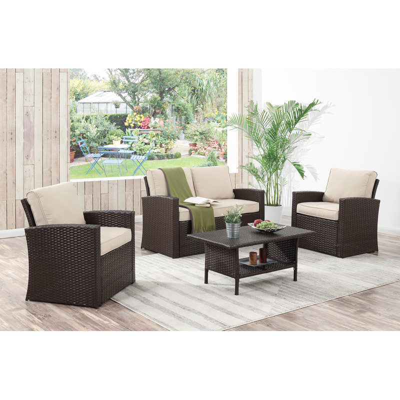 Longs Tides Kingsbury 4 Piece Sofa Set With Cushions Reviews Kingsbury 4 Piece Sofa Set With Cushions