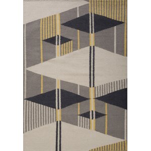 Jess Hand Woven Gray/Yellow Area Rug