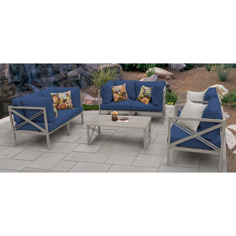Carlisle Outdoor 7 Piece Sofa Seating Group With Cushions Joss Main