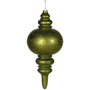 Finial Matte-Glitter Ornament