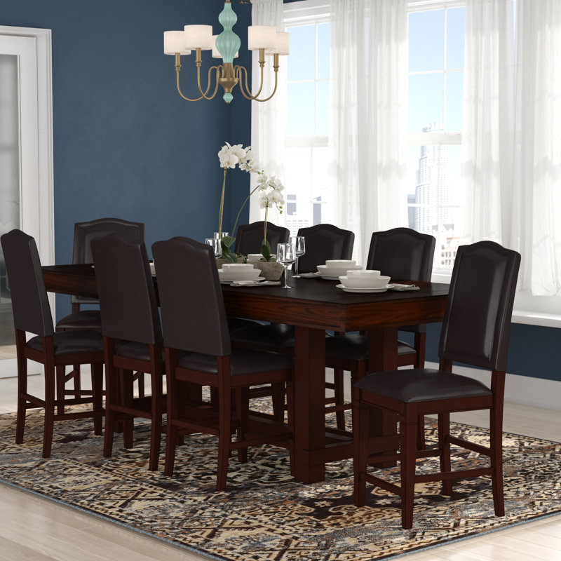 World Menagerie Manning 9 Piece Counter Height Dining Set Reviews Manning 9 Piece Counter Height Dining Set