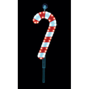 Plastic Candy Canes Wayfair Plastic Candy Cane Stake Christmas Decoration Lighted Display