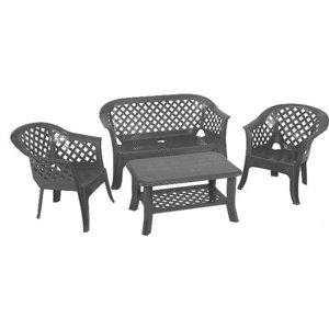4-tlg. Sitzgruppe mit Sofa von Bel Étage