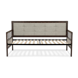 Danvers Twin Metal Daybed with Button-Tufted Upholstery by Trent Austin Design