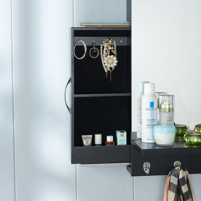 Wrought Studio Apopka Hidden Jewelry Storage Wall Mounted Jewelry