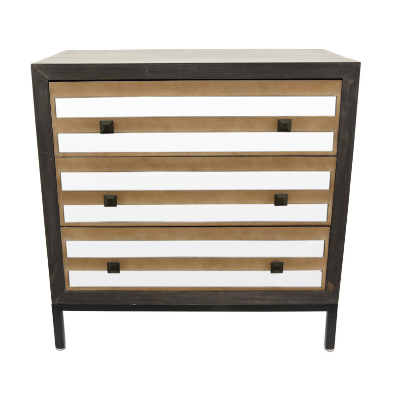 Union Rustic Peckham Wood Mirror 3 Drawer Accent Chest Wayfair Peckham Wood Mirror 3 Drawer Accent Chest