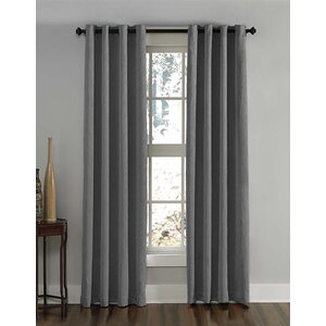 Solid Room Darkening Grommet Single Curtain Panel