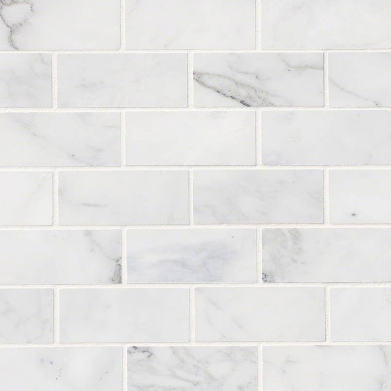 Msi Calacatta Cressa Honed 2 X 4 Marble Subway Tile In White Msi Calacatta Cressa Honed 2 X 4 Marble Subway Tile In White Reviews Wayfair