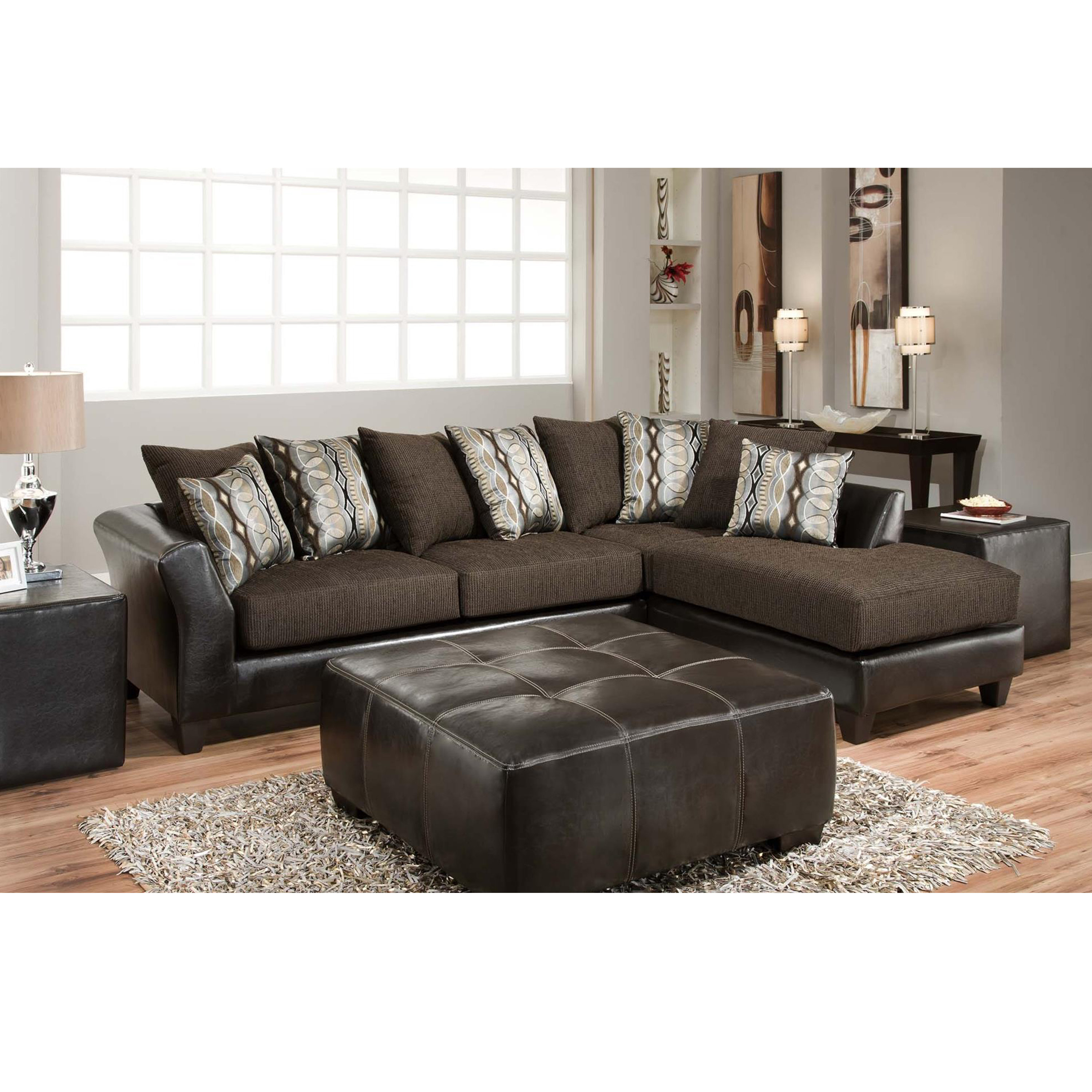 Laude Run Dilorenzo Contemporary L Shaped Sectional Wayfair