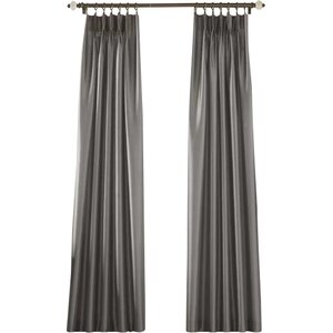 Marquee Solid Room Darkening Pinch Pleat Single Curtain Panel