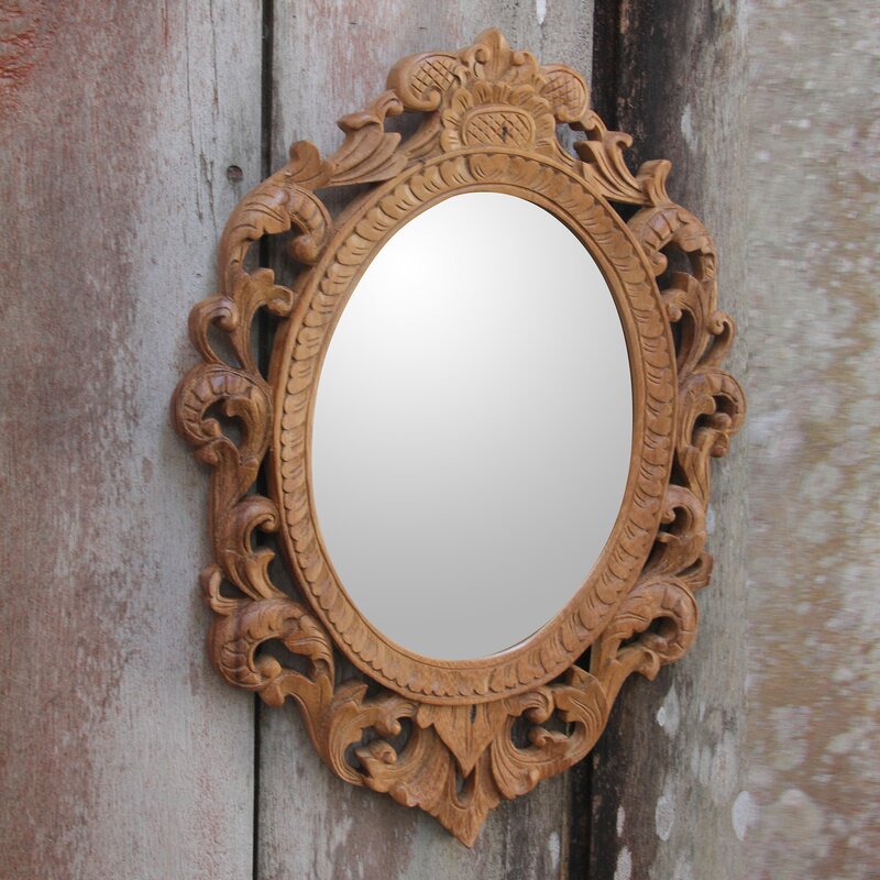 Novica Keraton Rococo Wood RococoStyle Wall Mirror \u0026 Reviews  Wayfair