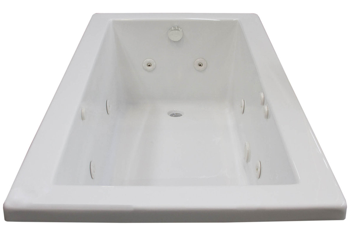 Spa Escapes Guadalupe 72" x 42" Rectangular Whirlpool ...