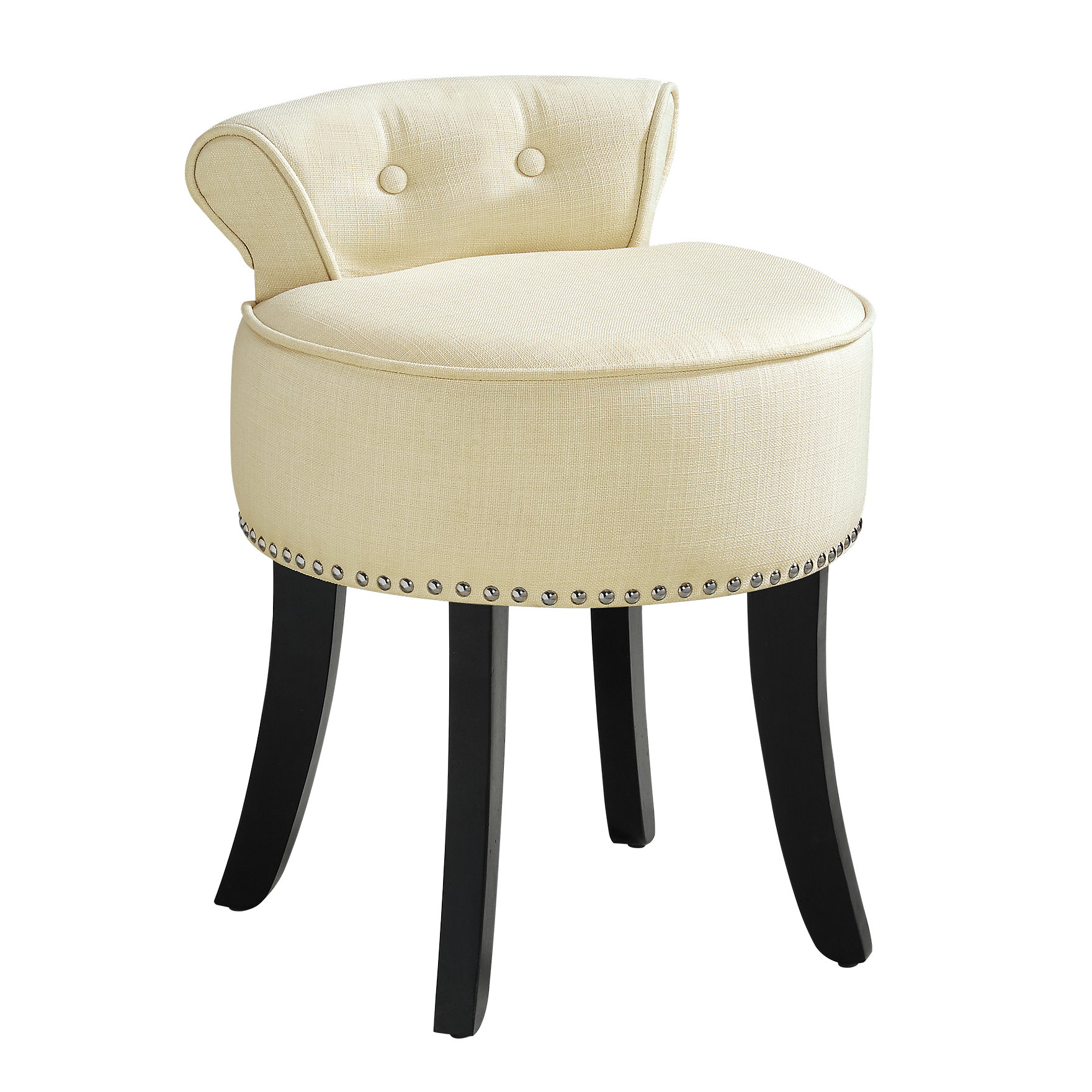 Inspired Home Co. Bardot Velvet Vanity Stool & Reviews Wayfair.ca